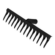 Грабли стальные, 300 мм, 14 витых зубьев, без черенка, Сибртех 18401