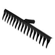 Грабли стальные, 420 мм, 16 витых зубьев, без черенка, Сибртех 18403