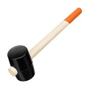 Киянка резиновая, 450 г, черная резина, деревянная рукоятка Sparta 14927