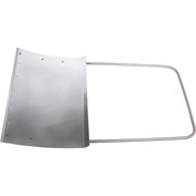 Движок для уборки снега алюминиевый, 755 х 505 х 1240 мм, стальная рукоятка, Сибртех 18419