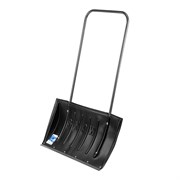 Движок для уборки снега пластиковый, 780 х 420 х 1140 мм, стальная рукоятка, Сибртех 18422