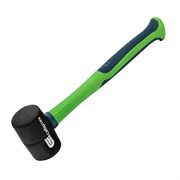 Киянка резиновая, 225 г, черная резина, фибергласовая рукоятка Сибртех 14930