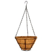 Кашпо подвесное с вкладышем из коковиты, конус D 25 см Palisad 18489