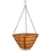 Кашпо подвесное с вкладышем из коковиты, конус D 35 см Palisad 18490