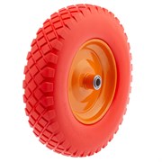 Колесо полиуретановое 4.80/4.00-8, длина оси 90 мм, подшипник 20 мм Palisad 18501