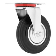 Колесо поворотное D 125 мм, крепление  платформенное Сибртех 18521