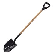 Лопата для сыпучих грузов, 215х290х1340 мм, деревянный лакированный черенок, Сибртех 18641