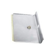 Лопата для уборки снега тротуарная, алюминиевая, 400 х 400 мм, без черенка, Сибртех 18660