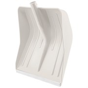 Лопата для уборки снега пластиковая, белая, 420 х 425 мм, без черенка, Сибртех 18666