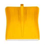 Лопата для уборки снега пластиковая, желтая, 420 х 425 мм, без черенка, Сибртех 18667