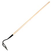 Мотыга стальная усиленная, 190 х 60 х 1430 мм, деревянный черенок, Сибртех 18721