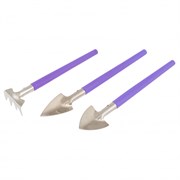 Набор по уходу за комнатными растениями, нержавеющая сталь, пластиковые рукоятки, 3 предмета, Palisad 18727