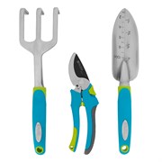 Набор садового инструмента с секатором, алюминиевый цельнолитой, 3 предмета, Luxe, Palisad 18733
