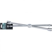 Ключ-крест баллонный, складной 17, 19, 21 мм и 1/2, 406 мм, хромированная Gross 14957