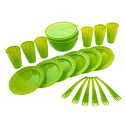 Набор для пикника на 6 персон, 20 предметов, контейнер 9 л в комплекте, Camping Palisad 18800