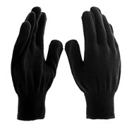 Перчатки трикотажные, акрил, черный, оверлок Сибртех 19004