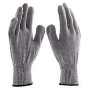 Перчатки трикотажные, акрил, серое мулине, оверлок Сибртех 19007