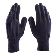 Перчатки трикотажные, акрил, синий, оверлок Сибртех 19008