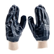 Перчатки трикотажные с обливом из бутадиен-нитрильного каучука, манжет, L Сибртех 19026