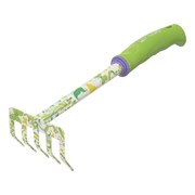 Грабли 5 - зубые, 85 х 310 мм, стальные, пластиковая рукоятка, Flower Green, Palisad 19060