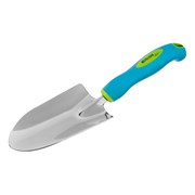 Совок посадочный широкий, 90 х 320 мм, нержавеющая сталь, двухкомпонентная рукоятка, Premium Plus, Palisad 19065