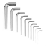 Набор ключей имбусовых HEX, 1.5-10 мм, CrV, 10 шт, никелированный, на кольце Sparta 14988