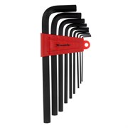 Набор ключей имбусовых HEX, 2.0-12 мм, CrV, 9 шт, удлиненные Matrix 14992