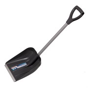 Лопата для уборки снега пластиковая, 270 х 310 х 890 мм, стальной черенок, алюминиевая планка, Palisad 19212