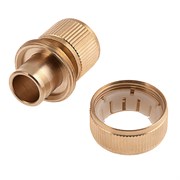 Соединитель латунный, быстросъемный для шланга 3/4 Palisad 19225
