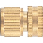 Соединитель латунный, быстросъемный, внутренняя резьба 1/2, аквастоп Palisad 19247