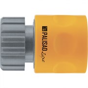 Соединитель пластмассовый, быстросъемный, внутренняя резьба 3/4, аквастоп, однокомпонентный Palisad Luxe 19256