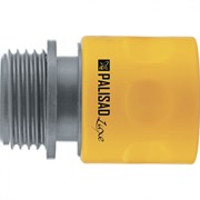 Соединитель пластмассовый, быстросъемный, внешняя резьба 3/4, однокомпонентный Palisad Luxe 19257