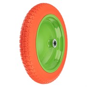 Колесо полиуретановое 3.00-8, длина оси 90 мм, подшипник 20 мм Сибртех 19309