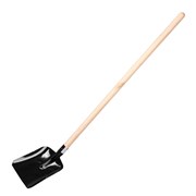 Лопата совковая, 230х280х1400 мм, деревянный черенок, 19365