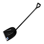 Лопата для уборки снега пластиковая, 385 х 410 х 1350 мм, алюминиевый черенок, Сибртех 19379