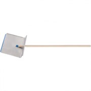 Лопата для уборки снега тротуарная, алюминиевая, 400 х 400 х 1420, деревянный черенок, Сибртех 19383