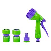 Набор для подключения шланга 3/4, пистолет 7 режимов полива, адаптер, 2 соединителя Palisad 19455