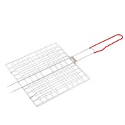 Решетка-гриль 230 x 230 мм, хромированная, PVC рукоятка Sparta 19494