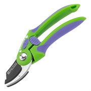 Секатор с наковальней, 215 мм, регулировка захвата, двухкомпонентные рукоятки, Palisad 19553