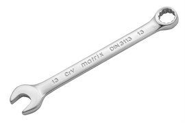 Ключ комбинированный, 13 мм, CrV, матовый хром Matrix 15069