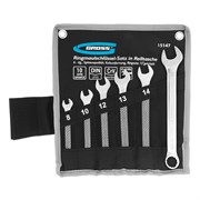 Набор ключей комбинированных 8-17 мм, 6 шт, CrV, холодный штамп Gross 15114