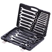 Набор ключей комбинированных, трещоточных шарнирных 13 шт. Matrix 15189