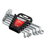 Набор ключей накидных 6 шт, 6-17 мм, CrV, Elliptical, зеркальное хромирование Matrix 15207