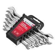 Набор ключей рожковых 6 шт, 6-17 мм, CrV, Elliptical, зеркальное хромирование Matrix 15282