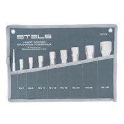 Набор ключей трубчатых торцевых усиленных 9 шт, CrV Stels 15335