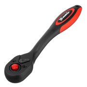 Ключ-трещотка 1/4, 72 зуба, с быстрым сбросом, CrV, двухкомпонентная рукоятка Matrix 15356