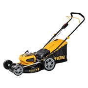 Газонокосилка аккумуляторная бесщеточная RLM450-36, Li-ion, 36 В, 4 Ач, 450 мм, травосборник 40 л Denzel 31582