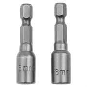 Биты с торцевыми головками 6 мм, 45 мм, 2 шт. Matrix 14617