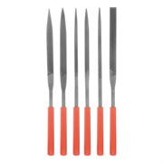 Набор надфилей, 180 х 5 мм, 6 шт, пластиковые рукоятки Matrix 15574