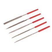 Набор надфилей алмазных, 140 х 70 х 3 мм, 5 шт Matrix 15581